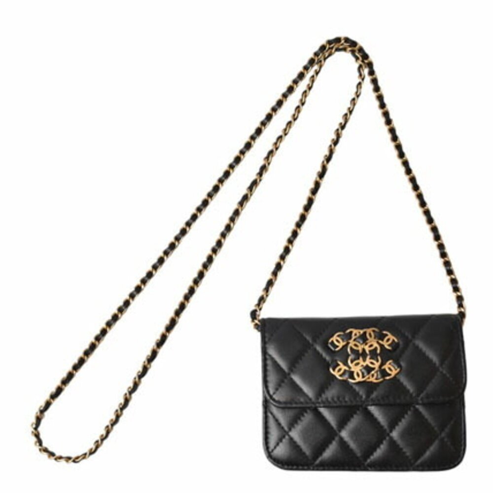 CHANEL Black Lambskin Leather Wallet - Picture 4 of 14
